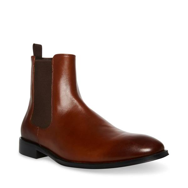 Steve Madden Adamo Lær Støvler Herre Brune | SM-306IR