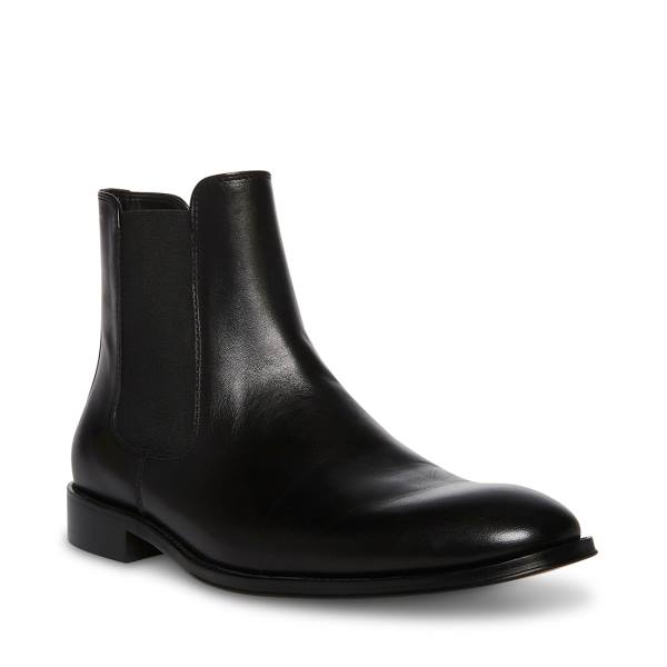Steve Madden Adamo Lær Støvler Herre Svarte | SM-285HD