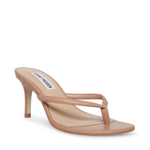 Steve Madden Addyson Tan Lær Heel Høye Hæler Dame Brune | SM-418ID
