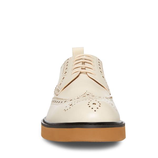 Steve Madden Adrick Bone Lær Pensko Herre Beige | SM-829CQ