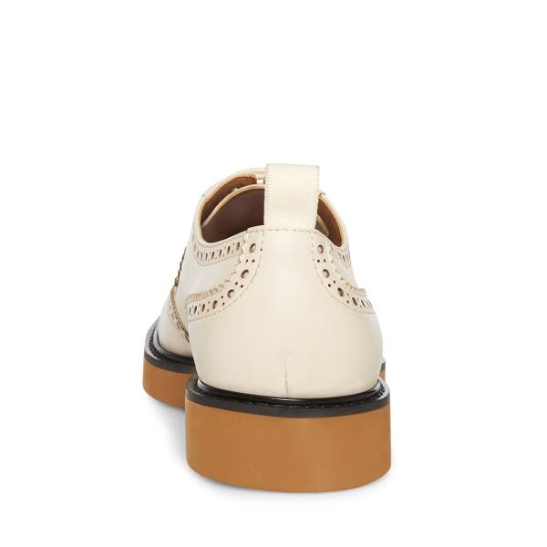 Steve Madden Adrick Bone Lær Pensko Herre Beige | SM-829CQ