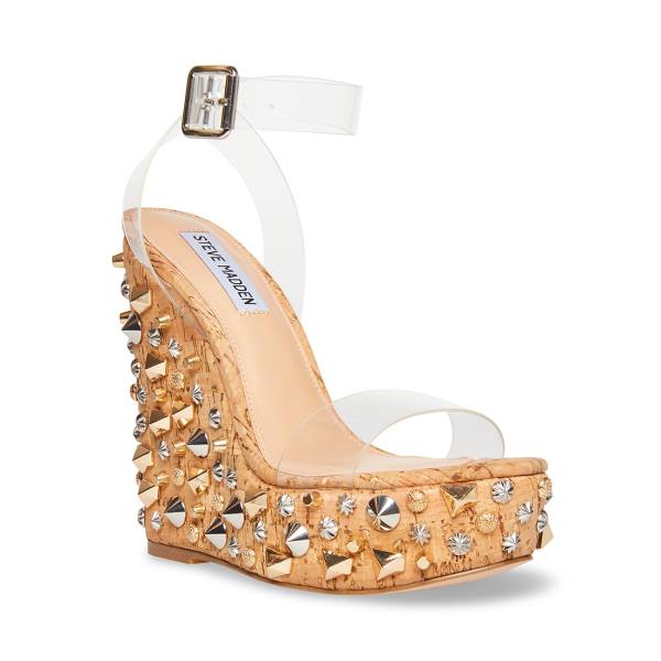 Steve Madden Alika Sandaler Dame Clear | SM-671OJ