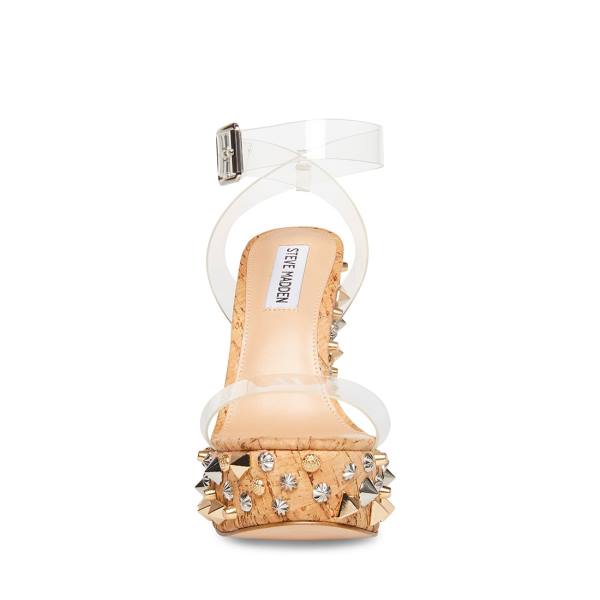 Steve Madden Alika Sandaler Dame Clear | SM-671OJ