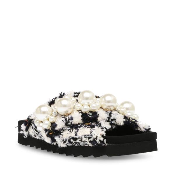 Steve Madden Amie Sandaler Dame Hvite Multicolor | SM-159OC