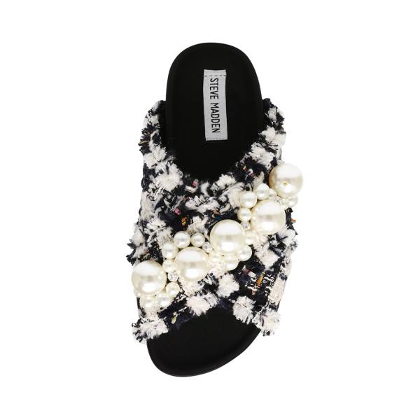 Steve Madden Amie Sandaler Dame Hvite Multicolor | SM-159OC