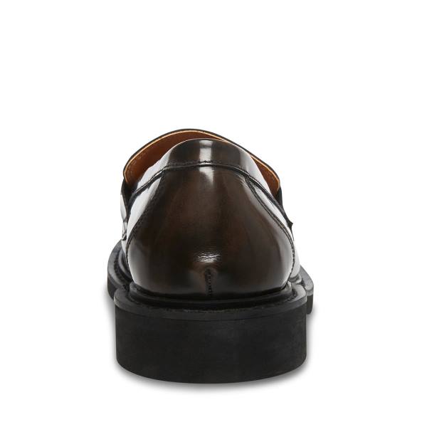 Steve Madden Barry Lær Loafers Herre Brune | SM-107SE