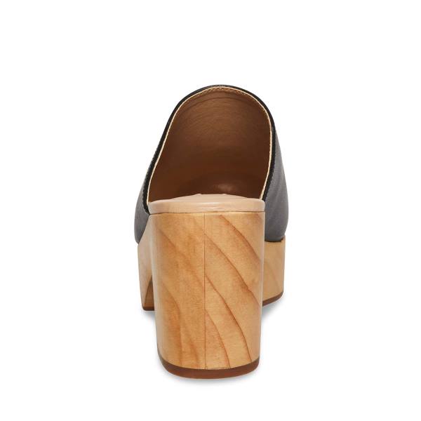 Steve Madden Bayridge Lær Heel Høye Hæler Dame Svarte | SM-230OT
