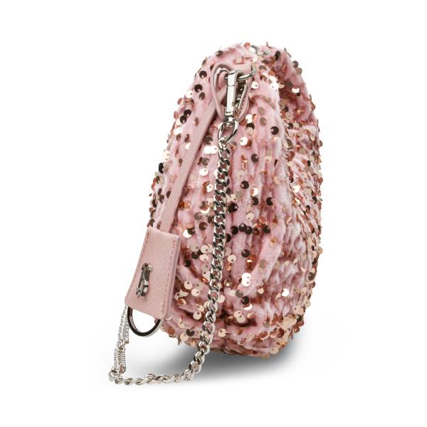 Steve Madden Bbrenda Sequins Blush Crossbody Veske Dame Rosa | SM-820CO