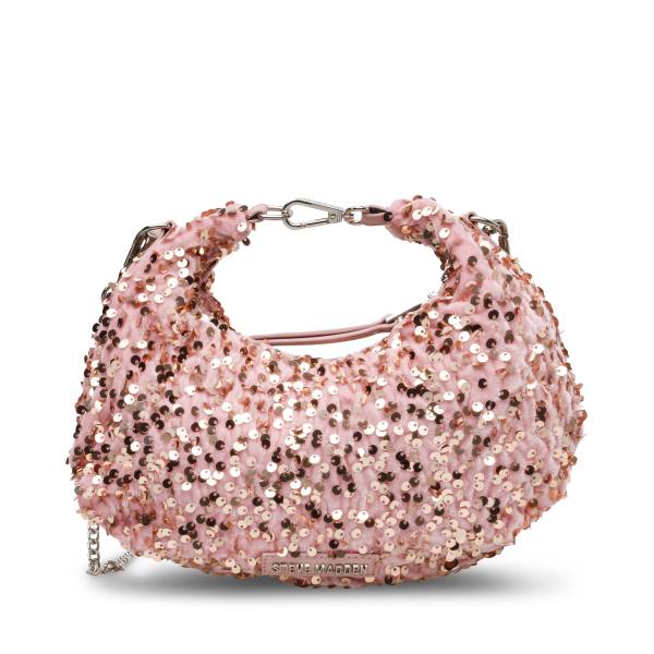 Steve Madden Bbrenda Sequins Blush Crossbody Veske Dame Rosa | SM-820CO