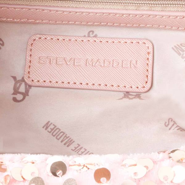 Steve Madden Bbrenda Sequins Blush Crossbody Veske Dame Rosa | SM-820CO