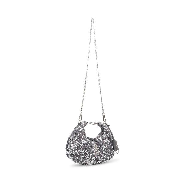 Steve Madden Bbrenda Sequins Crossbody Veske Dame Sølv | SM-582ZT