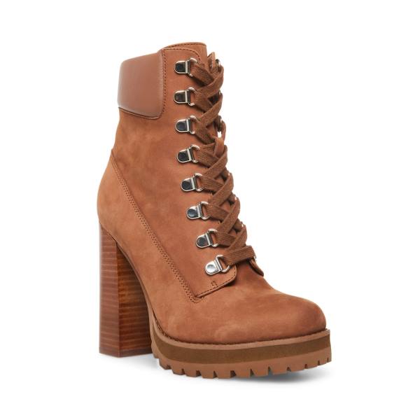 Steve Madden Beso Nubuck Ankelstøvletter Dame Brune | SM-625EP