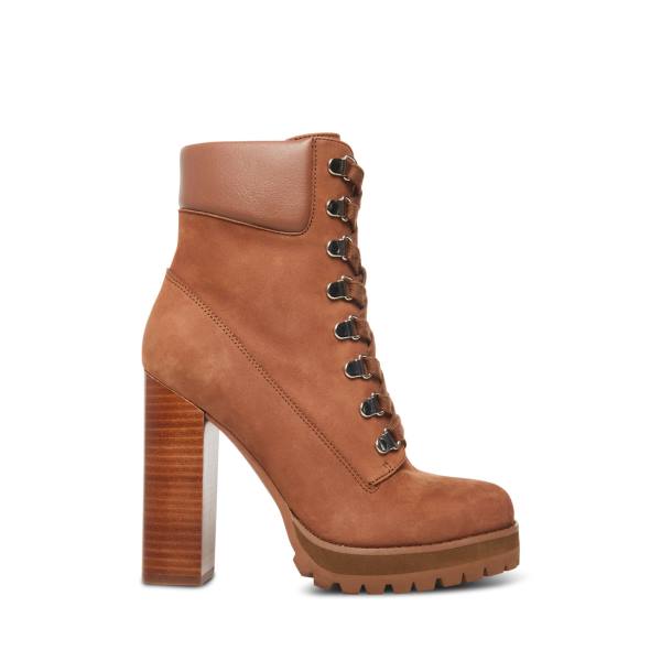 Steve Madden Beso Nubuck Ankelstøvletter Dame Brune | SM-625EP