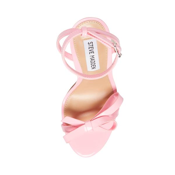 Steve Madden Bradshaw Patent Heel Høye Hæler Dame Rosa | SM-961YA