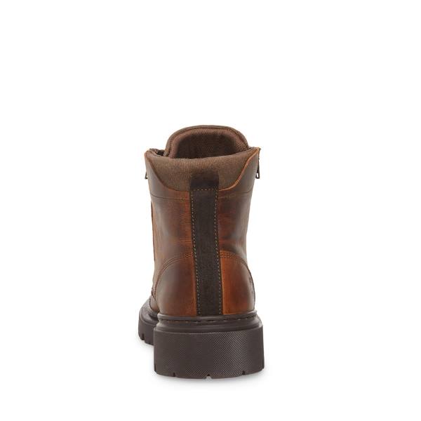 Steve Madden Bridges Lær Støvler Herre Brune | SM-573KC