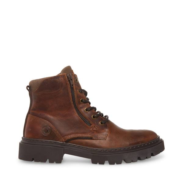 Steve Madden Bridges Lær Støvler Herre Brune | SM-573KC