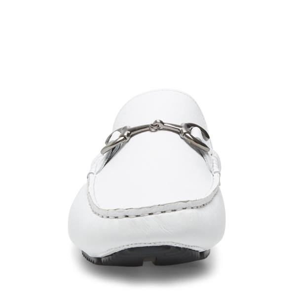 Steve Madden Brimley Lær Joggesko Herre Hvite | SM-674JU