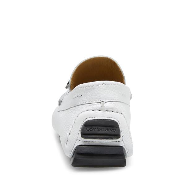 Steve Madden Brimley Lær Joggesko Herre Hvite | SM-674JU