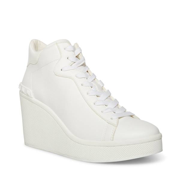 Steve Madden Brix Joggesko Dame Hvite | SM-619UL
