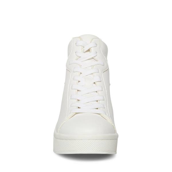 Steve Madden Brix Joggesko Dame Hvite | SM-619UL