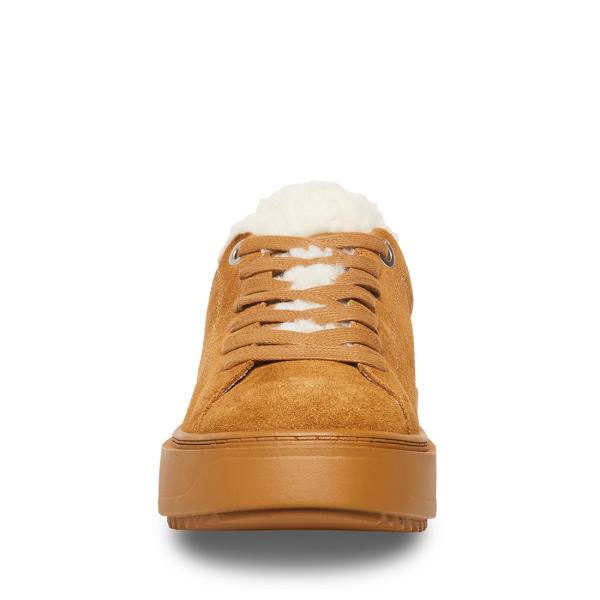 Steve Madden Catcher-f Chestnut Semsket Skinn Joggesko Dame Brune | SM-537MF