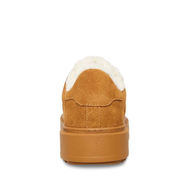 Steve Madden Catcher-f Chestnut Semsket Skinn Joggesko Dame Brune | SM-537MF