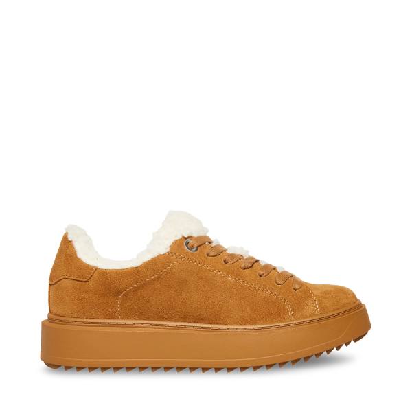 Steve Madden Catcher-f Chestnut Semsket Skinn Joggesko Dame Brune | SM-537MF