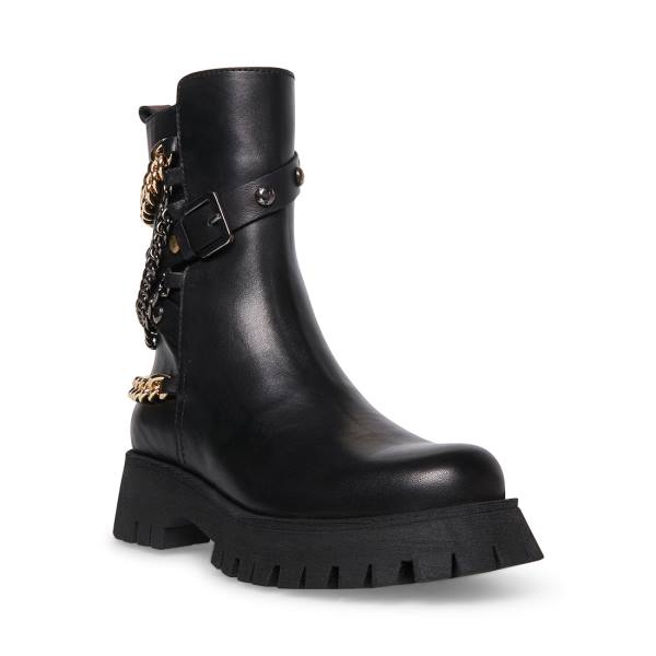 Steve Madden Chain Ankelstøvletter Dame Svarte Multicolor | SM-189MA