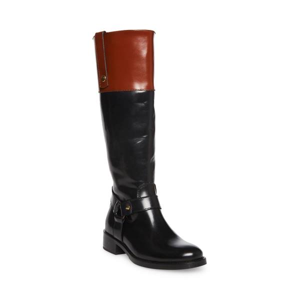 Steve Madden Chalet Støvler Dame Svarte Brune | SM-190GM