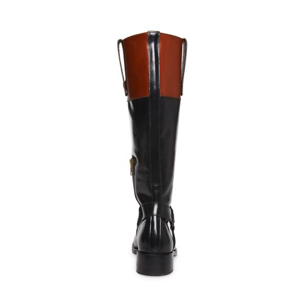 Steve Madden Chalet Støvler Dame Svarte Brune | SM-190GM