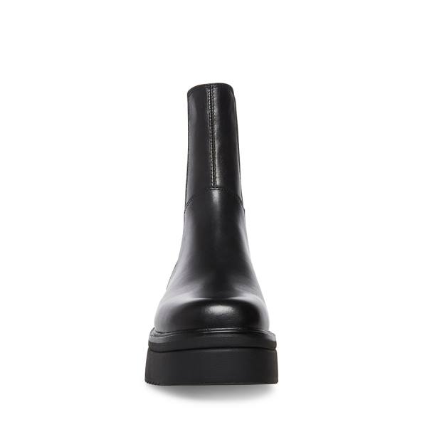 Steve Madden Clarisa Lær Ankelstøvletter Dame Svarte | SM-594FI