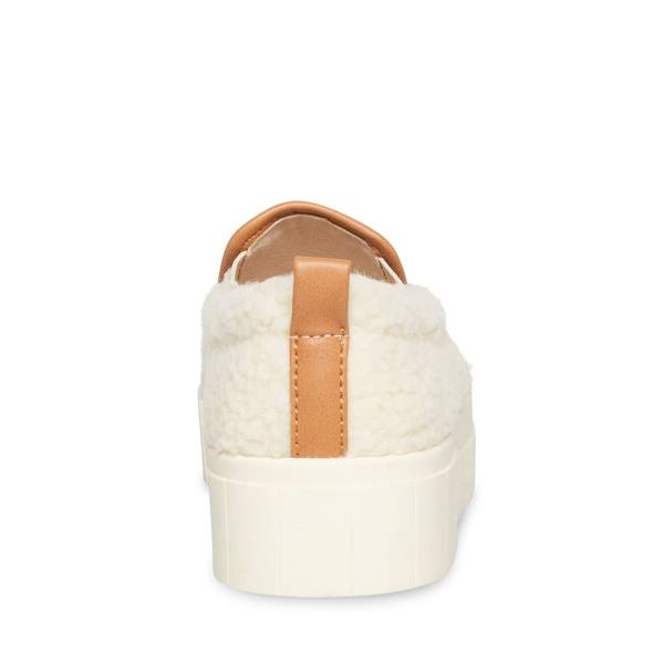 Steve Madden Cosmo-s Natural Joggesko Dame Beige | SM-378JP