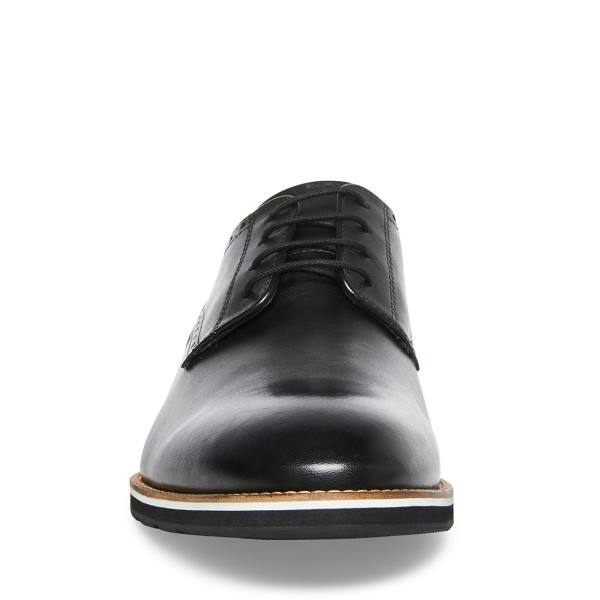 Steve Madden Derbyy Lær Pensko Herre Svarte | SM-147PI