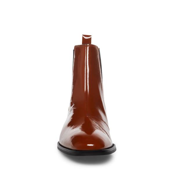 Steve Madden Dex-l Cognac Patent Støvler Herre Brune | SM-598VT