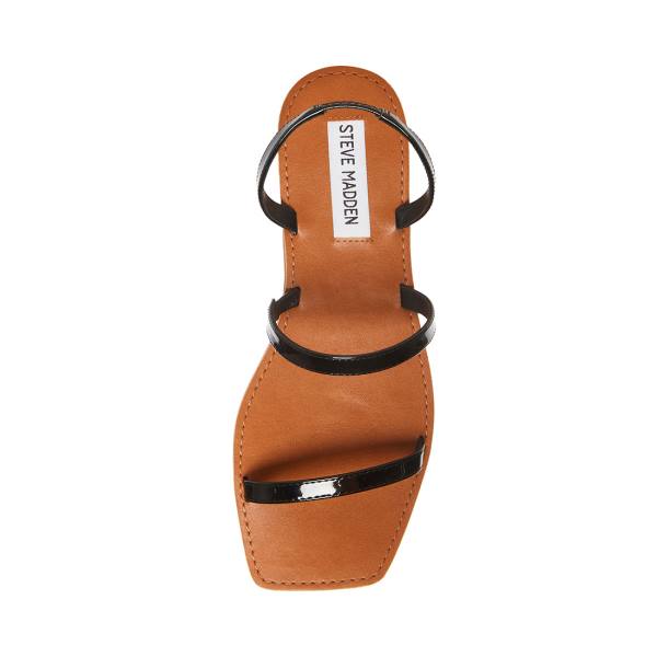 Steve Madden Direct Patent Sandaler Dame Svarte | SM-390SZ