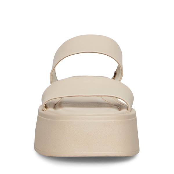Steve Madden Dorian Bone Sandaler Dame Beige | SM-139CD