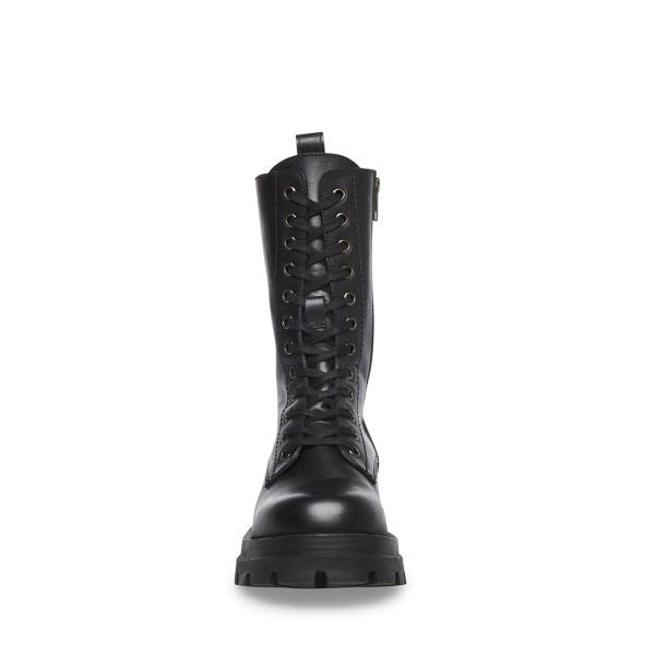 Steve Madden Ebba Lær Ankelstøvletter Dame Svarte | SM-389GR