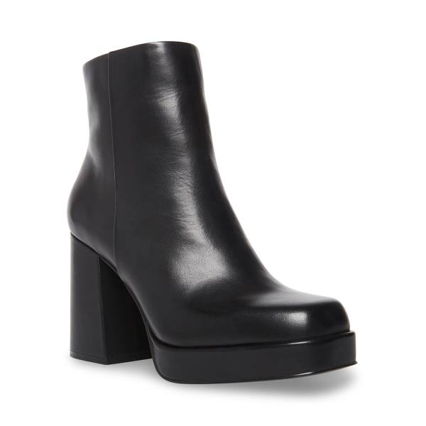 Steve Madden Edsel Lær Ankelstøvletter Dame Svarte | SM-284MK