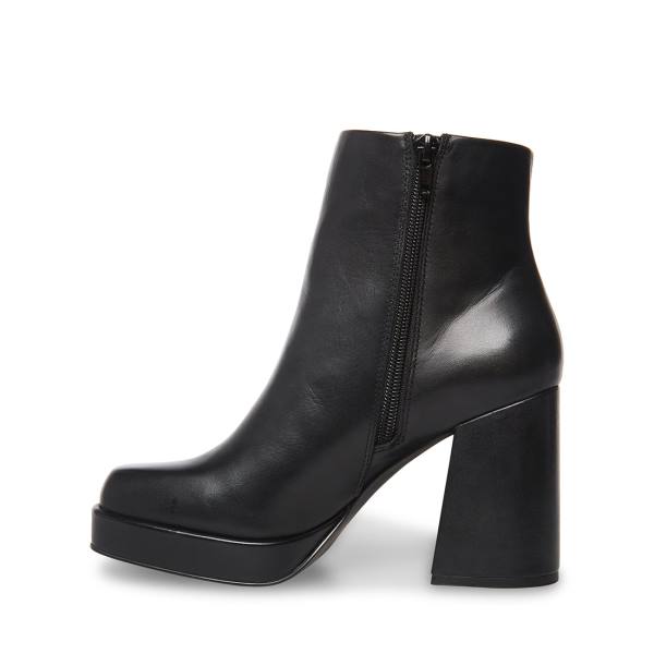 Steve Madden Edsel Lær Ankelstøvletter Dame Svarte | SM-284MK