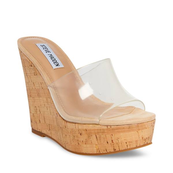 Steve Madden Elenora Sandaler Dame Clear | SM-691QE