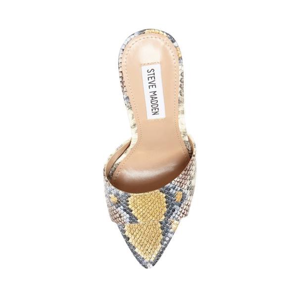 Steve Madden Feisty Snake Heel Høye Hæler Dame Slangeprint | SM-453IS