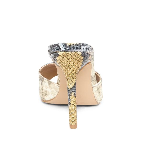 Steve Madden Feisty Snake Heel Høye Hæler Dame Slangeprint | SM-453IS