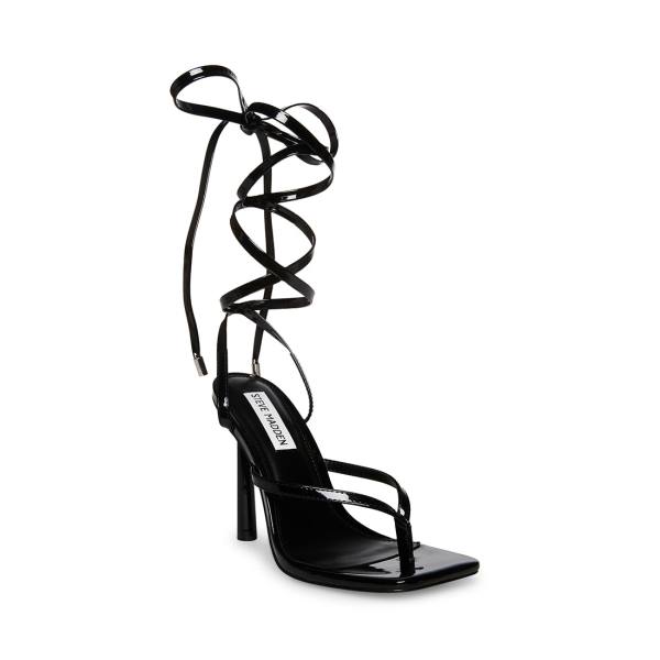 Steve Madden Fernanda Patent Heel Høye Hæler Dame Svarte | SM-754NA