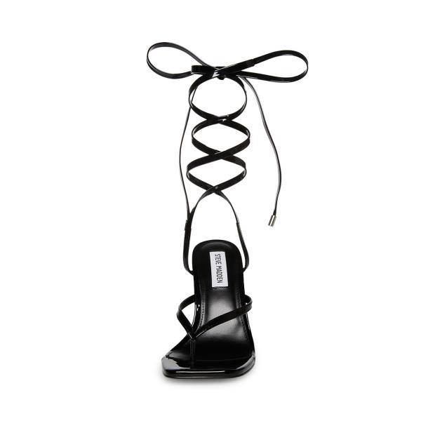 Steve Madden Fernanda Patent Heel Høye Hæler Dame Svarte | SM-754NA
