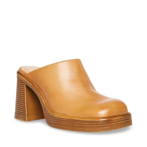 Steve Madden Flirtie Tan Lær Heel Høye Hæler Dame Brune | SM-429HE