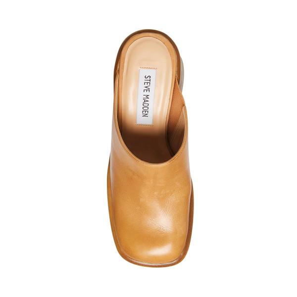 Steve Madden Flirtie Tan Lær Heel Høye Hæler Dame Brune | SM-429HE