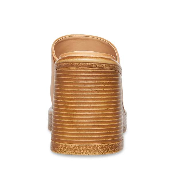 Steve Madden Flirtie Tan Lær Heel Høye Hæler Dame Brune | SM-429HE