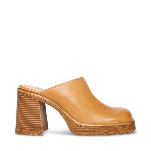 Steve Madden Flirtie Tan Lær Heel Høye Hæler Dame Brune | SM-429HE
