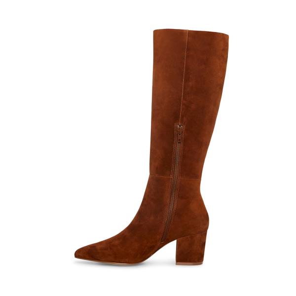 Steve Madden Forrest Semsket Skinn Støvler Dame Brune | SM-905GH