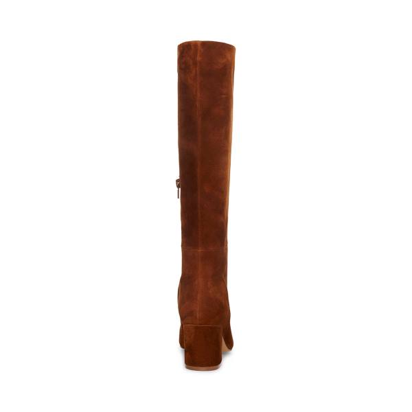 Steve Madden Forrest Semsket Skinn Støvler Dame Brune | SM-905GH